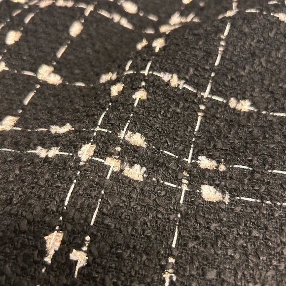 Ted Baker Chele Metallic Bouclé Tweed Women's Mini Skirt Black Size 5  (US 12) - Picture 6 of 13